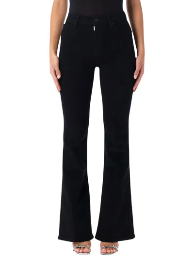 Frame Women's High-rise Flared Jeans In Black