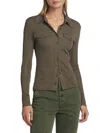 Frame Women's Jersey Fitted Shirt In Earth