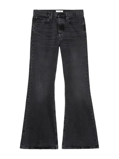 Frame Women's Lax Flare Jeans In Set List In Gray