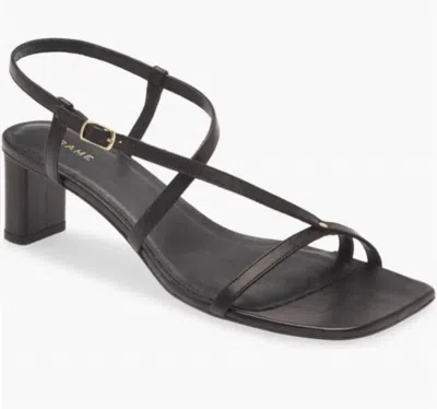 Frame Women's Le Braxton Strappy Sandal In Black In Animal Print