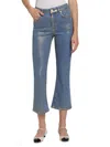 Frame Women's Le Crop Mini Boot Coated Jeans In Blue