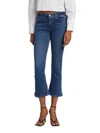 Frame Le One Crop Mini Bootcut Organic Cotton Blend Jeans In Poe