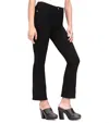 Frame Le Crop Mini Boot Jeans In Film Noir In Black
