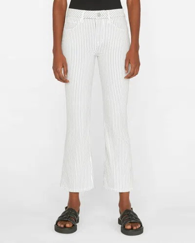 Frame Women's Le Crop Mini Boot Pants In Cobalt Multi In White