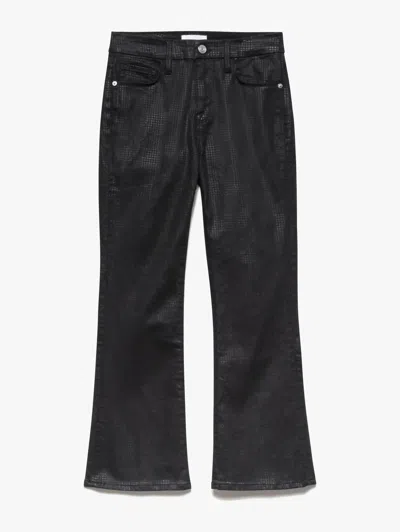 Frame Women's Le Crop Mini Bootcut Jean In Houndstooth Shine