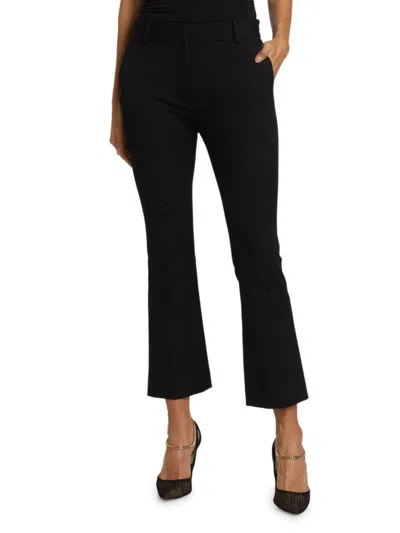 Frame Women's Le Crop Mini Bootcut Trousers In Black
