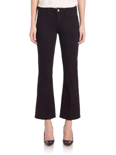 Frame Women's Le Cropped Bootcut Jeans In Black