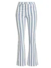 FRAME WOMEN'S LE EASY FLARE STRIPED JEANS