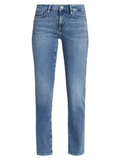 Frame Women's Le Garcon Mid-rise Skinny Jeans In Daphne Blue