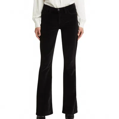 Frame Le High Flare Velvet Flared Pants In Black