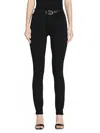 Frame Women's Le High Skinny Jeans In Film Noir In Black