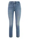 Frame Slim Faded Jeans In Blue