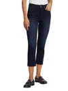 Frame Cropped Jeans In Onyx Indigo