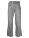 Frame Women's Le Jane Crop Raw After Jeans In Blue