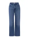 Frame Women's Le Jane Crop Step In Mariner Clean In Blue