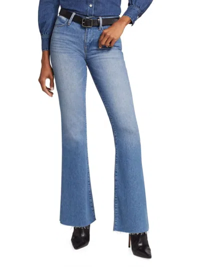 Frame Women's Le Mid Rise Flare Jeans In Deep Water