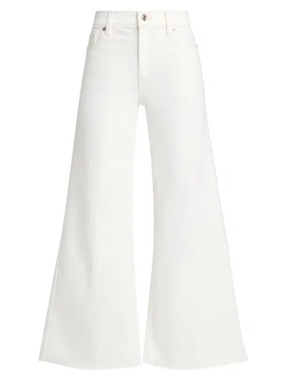 Frame Le Palazzo High-rise Wide-leg Jeans In White