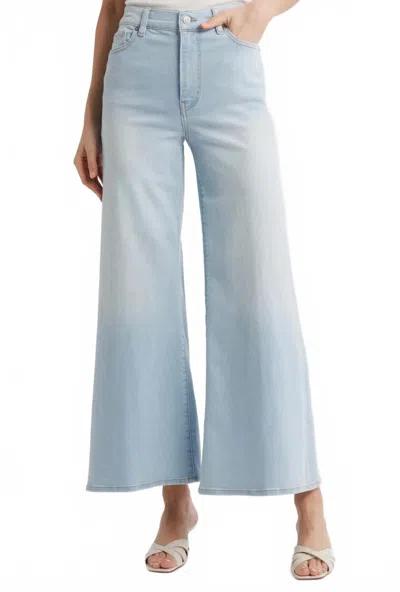 Frame Women's Le Palazzo Crop Jeans In Blue In Animal Print