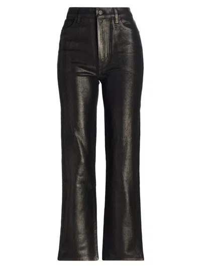Frame Women's Le Sleek Straight Faux Leather Pants In Black