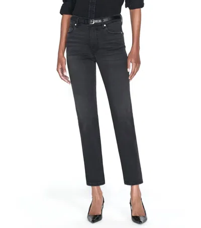 Frame Women's Le Sleek Straight Jeans In Kerry In Black
