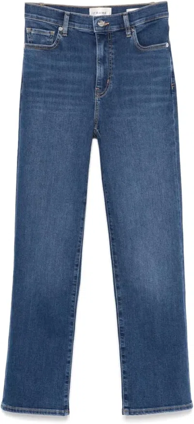 Frame Women's Le Sleek Straight-leg Jeans, Femma In Blue