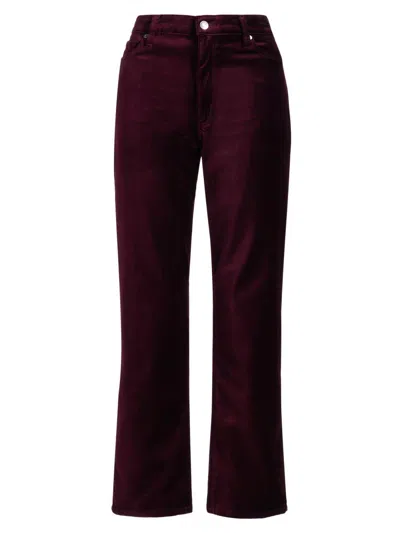 Frame Le Sleek Straight Pant In Burgundy