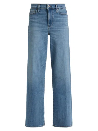 Frame Women's Le Slim High-rise Wide-leg Jeans In Blue