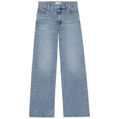 Frame Women's Le Slim Palazzo High-rise Jeans, Ripple, 28 In Blue