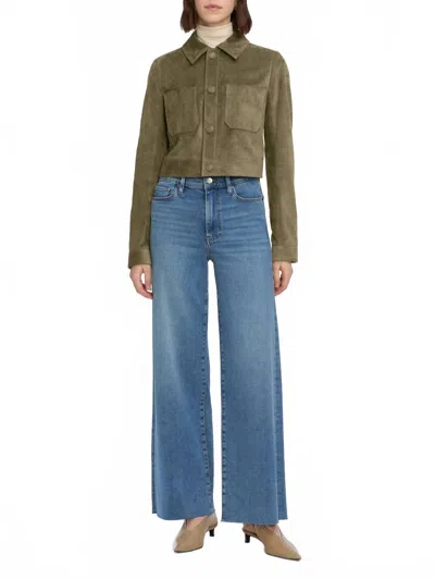 Frame Women's Le Slim Palazzo Jeans In Flip Raw After In Blue