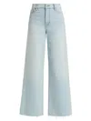 Frame Le Slim Palazzo High-rise Wide-leg Jeans In Multi