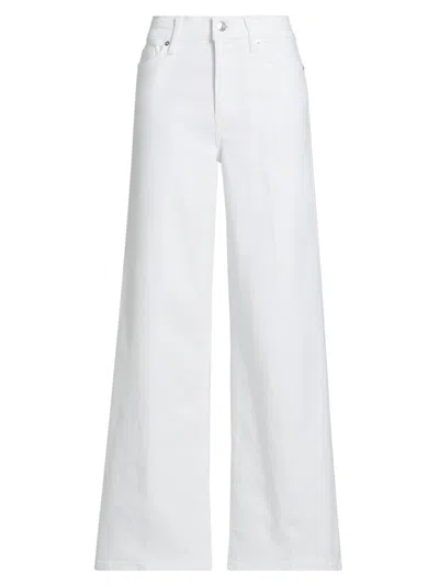 Frame Le Pixie Slim Fit Palazzo Pants In White