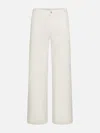 Frame Le Slim Wide-leg Jeans In White