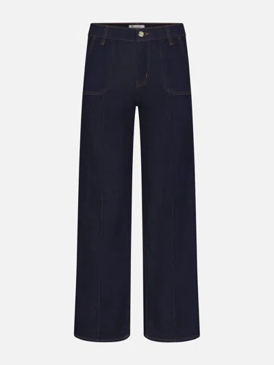 Frame Women's Le Slim Palazzo Pintuck Pocket Jeans
