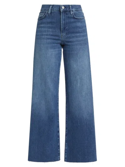 Frame Women's Le Slim Palazzo Raw-edge Jeans In Crossings