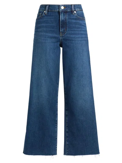 Frame Women's Le Slim Palazzo Stretch Crop Jeans In Blue