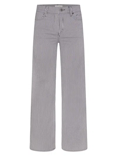 Frame Women's Le Slim Palazzo Striped Jeans In Blue