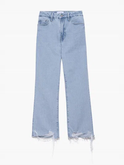 Frame Women's Le Super High Rise Crop Mini Boot Jeans In Whistle Chew In Blue