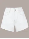 Frame Women's Le Super High Short In White In White