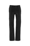 Frame Leather Cigarette Pants In Black