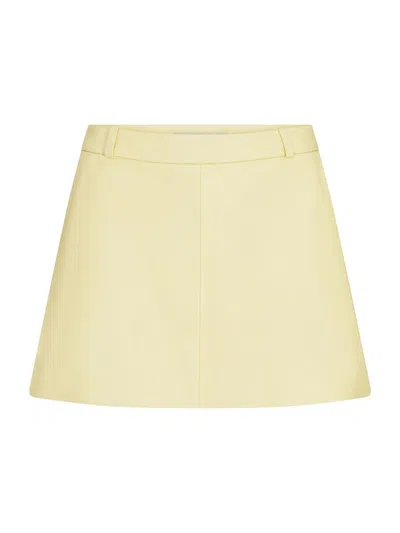 Frame Women's Leather Miniskirt In Multi