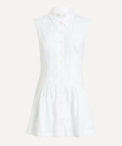 Frame Women's Linen Day Dress In White