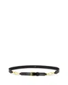 Frame Women's Link Belt In Black Crocodile