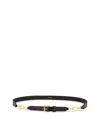 Frame Women's Link Belt In Espresso Crocodile