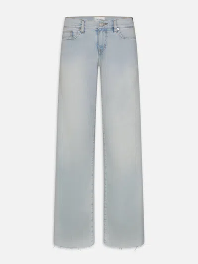 Frame Women's Low Rise Le Slim Palazzo Jeans In Blue
