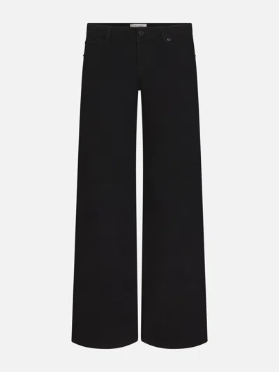 Frame Women's Low Rise Le Slim Palazzo Jeans In Black