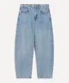 Frame Women's Low-slung Barrel Jeans In Dollhouse In Blue