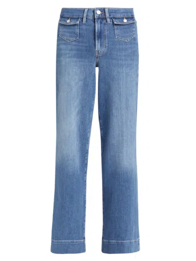 Frame Palazzo  Blue Denim Jeans