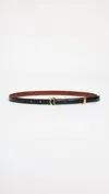 Frame Women's Petit Crescent Belt In Black In Black