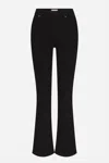 Frame The Modernist High Waist Wide Leg Pants In Black