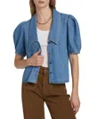 Frame Women's Sailor Denim Blouse In Blue
